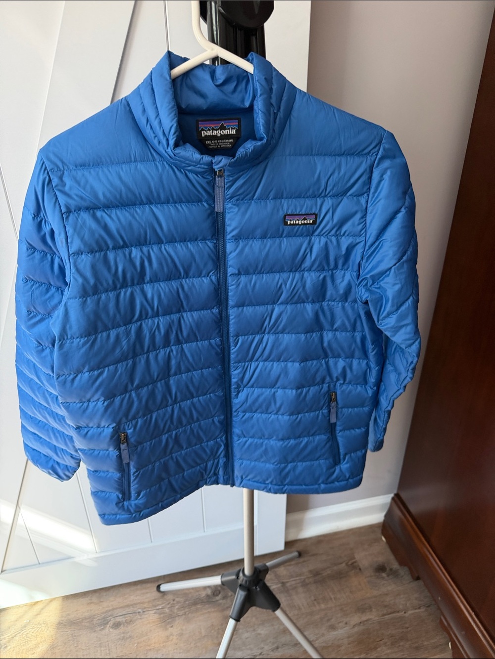 Patagonia Kids Electric Blue Lightweight Puffer Jacket